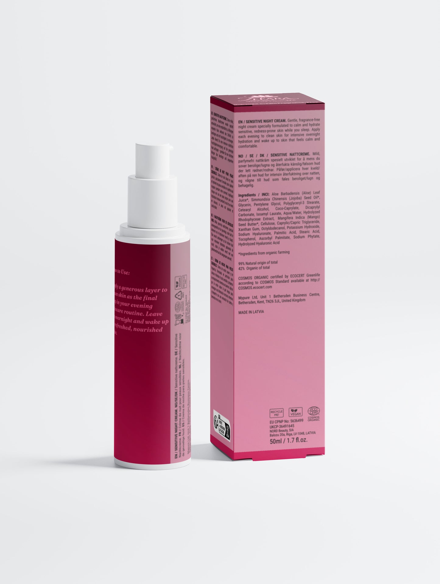 Sensitive Skin Overnight Cream, Fragrance-Free