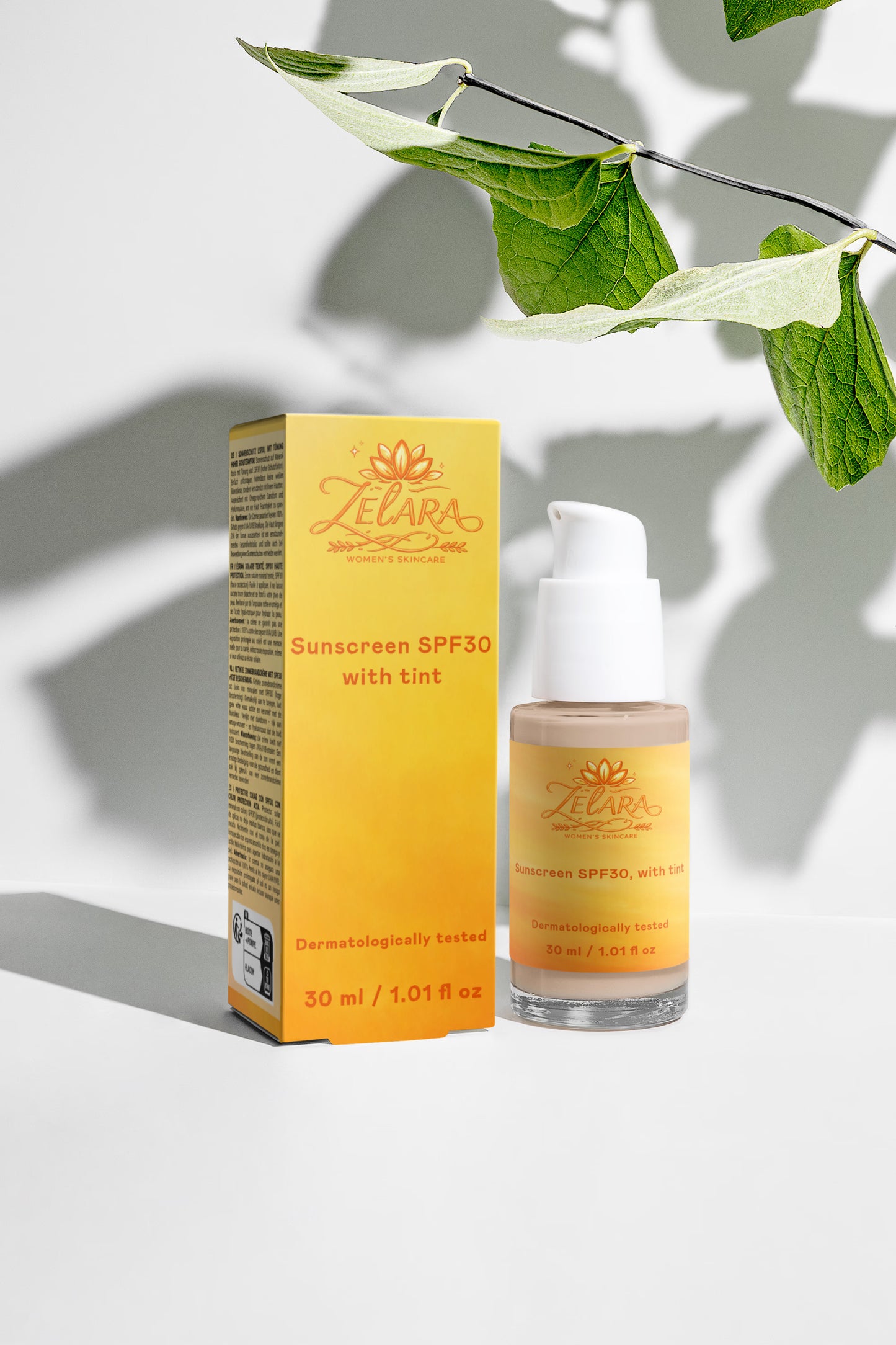 Sunscreen SPF30, with tint