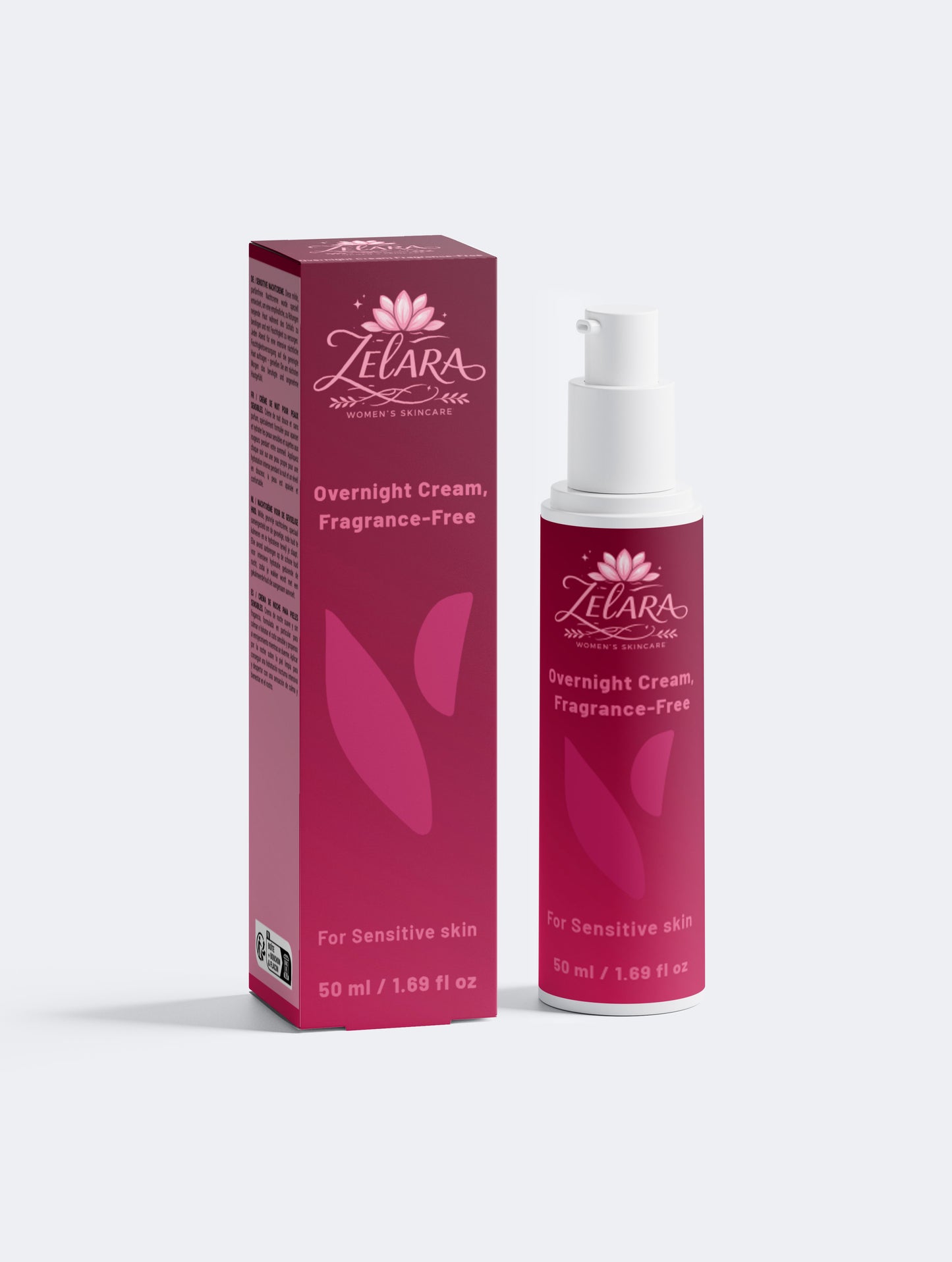 Sensitive Skin Overnight Cream, Fragrance-Free